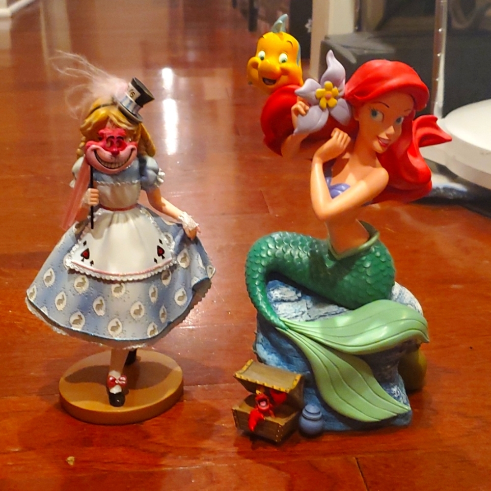 Ariel + Alice Disney Licensed Figurines